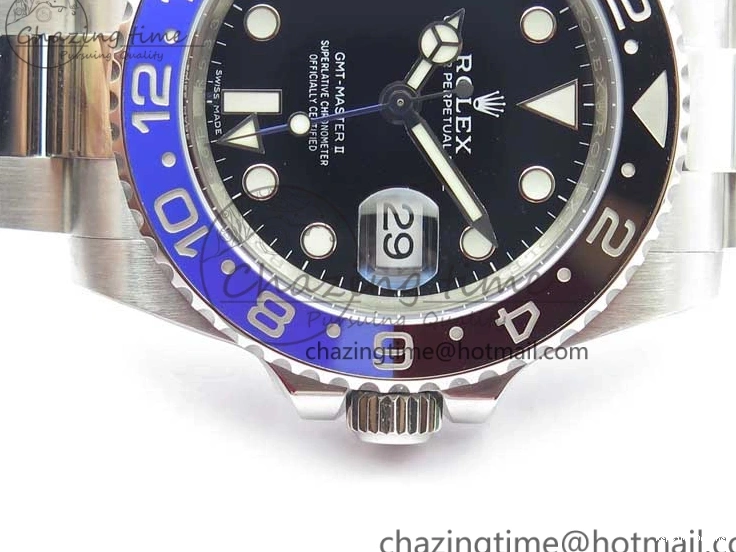 0413 SunProtective GMT-Master II 116710 BLNR Black Blue Ceramic 904L Steel Noob 1:1 Best Edition SA3186 CHS V 2876